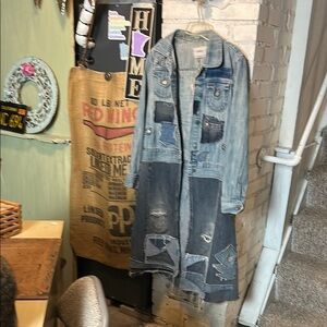 Sparrow777 Artisan, Long Denim Duster Coat—See Measurements Below
